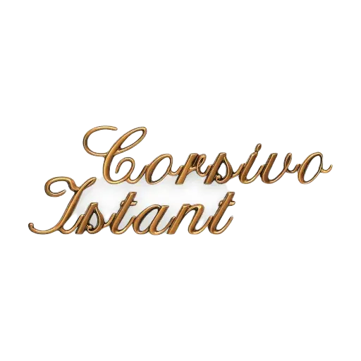 Corsivo istant bronze