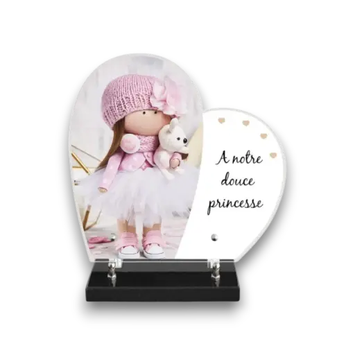 Plaque altuglas cœur 28x27cm - Enfant 02