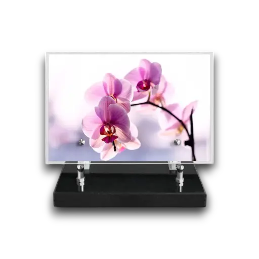 Plaque altuglas rectangulaire 15x22,5cm - Fleurs 2018